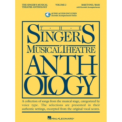 Singers Musical Theatre Anth V2 Bar/Bass Book/Online Audio (Softcover Book/Online Audio)
