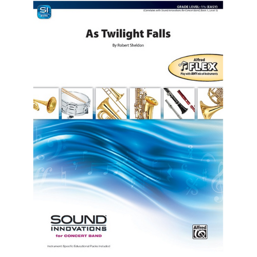 As Twilight Falls Flex Ensemble Gr 1.5 by Robert Sheldon Alfred 49213