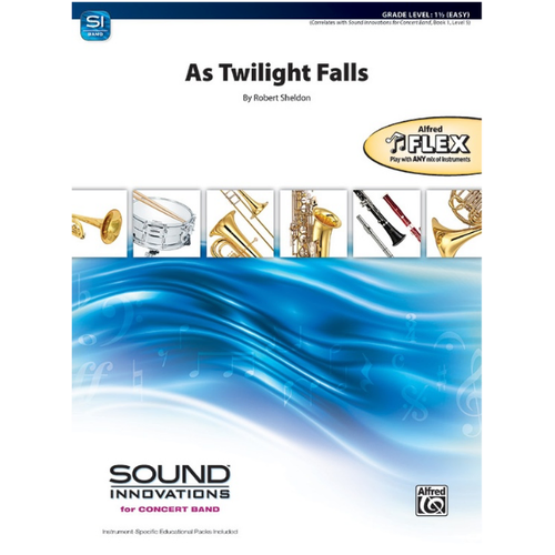 As Twilight Falls Flex Ensemble Gr 1.5 by Robert Sheldon Alfred 49213