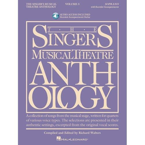 Singers Musical Theatre Anth V3 Sop Book/Online Audio (Softcover Book/Online Audio)