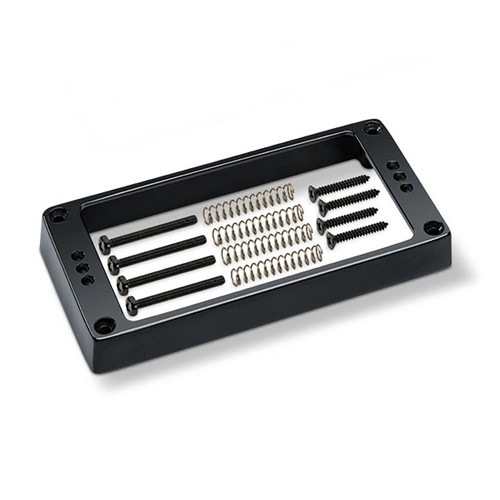 Schaller Flat Black Guitar Pickup Frame with 3 Screw Holes 1112B