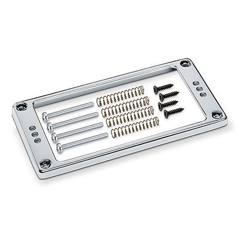 Schaller Flat Chrome Guitar Pickup Frame with 3 Screw Holes - 118N