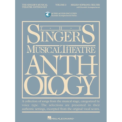 Singer's Musical Theatre Anthology Volume 3 Mezzo/Belt Edition Book by Hal Leonard