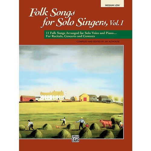 Folk Songs For Solo Singers Vol 1 Book Med/Low