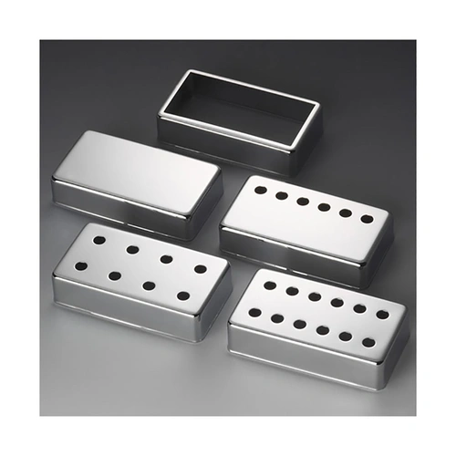 Schaller 6 Hole Guitar Pickup Cover Chrome 132N 17010204