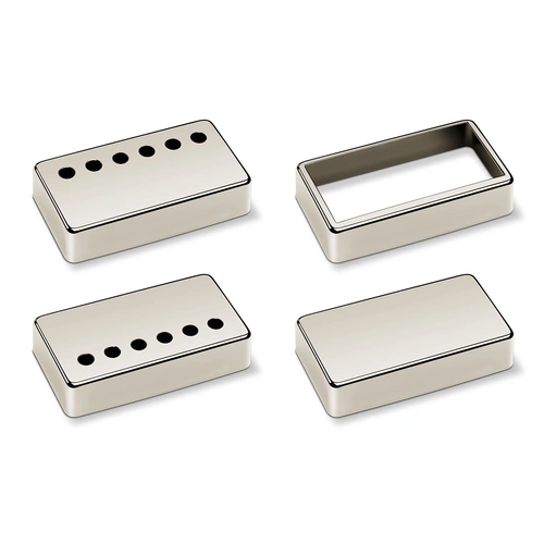 Schaller 6 Hole Neck Guitar Pickup Cover Nickel - 17010104