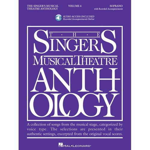 Singers Musical Theatre Anth V4 Sop Book/Online Audio (Softcover Book/Online Audio)