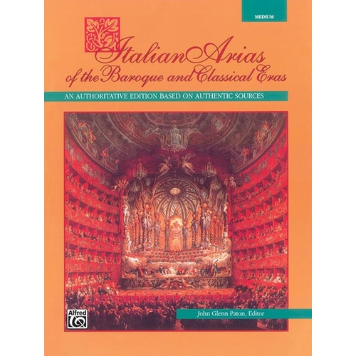 Italian Arias Of Baroque & Classical Medium Book