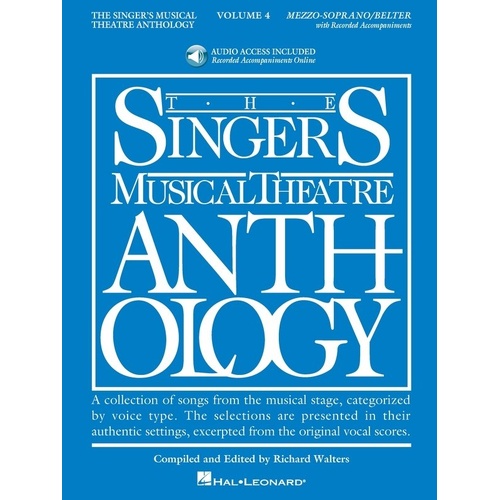 Singer's Musical Theatre Anthology Volume 4 Mezzo/Belt Book with Online Accompaniments