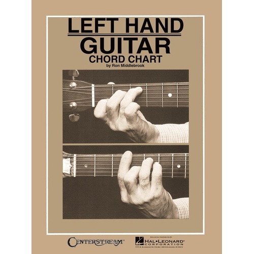 Left Hand Guitar Chord Chart - Major & Minor Chords, Beginner & Advanced, 4 Pages, Durable Card Stock, Centerstream Publications