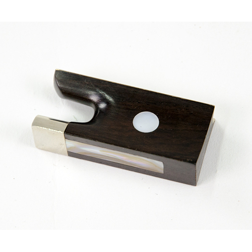 Violin Bow Frog-Ebony-Half Mounted 4/4-3/4