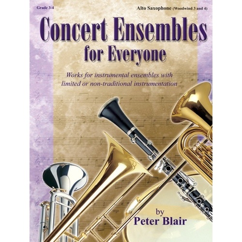 Concert Ensembles for Everyone Alto Sax WW 3 4