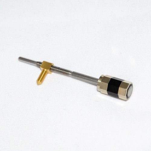 Violin Bow Frog Screw with Eyelet - Nickel Silver/Plastic, 8.1mm Ø, 5.1g, Made in Germany