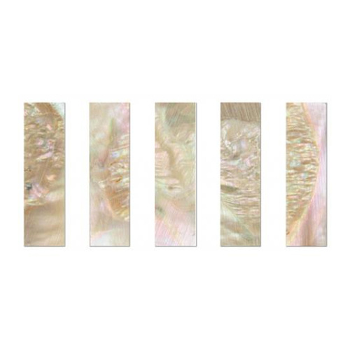 Violin/Viola Bow Frog Slide - Mother of Pearl 5-Piece Set, Unlined, 29 x 8 x 1mm, Made in Germany