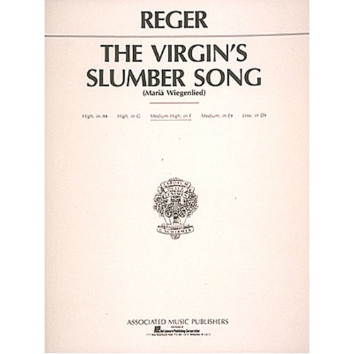 Reger - Virgins Slumber Song Med/High Voice F