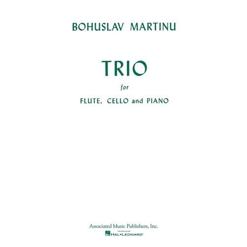 Martinu - Trio C Major Flute/Cello/Piano (Set of Parts)