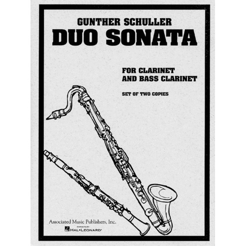 Schuller - Duo Sonata For Clarinet/Bass Clarinet
