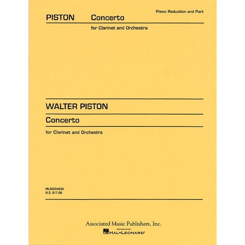 Piston Concerto Solo Clarinet 