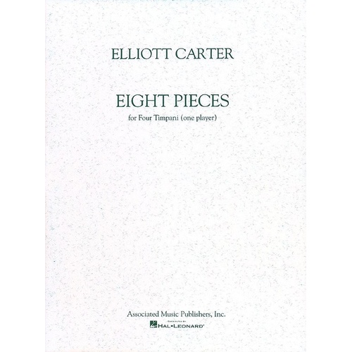 Carter - 8 Pieces for 4 Timpani by Associated Music Publishers, 24 Pages