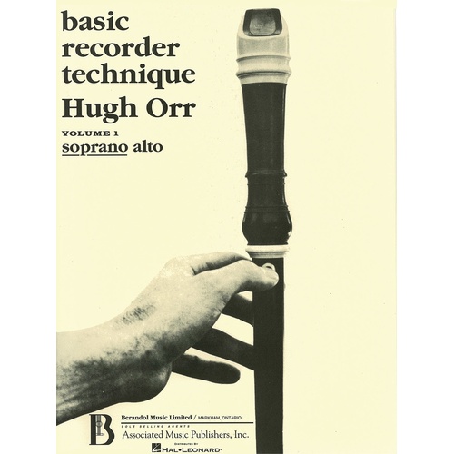 Basic Recorder Technique Volume 1 