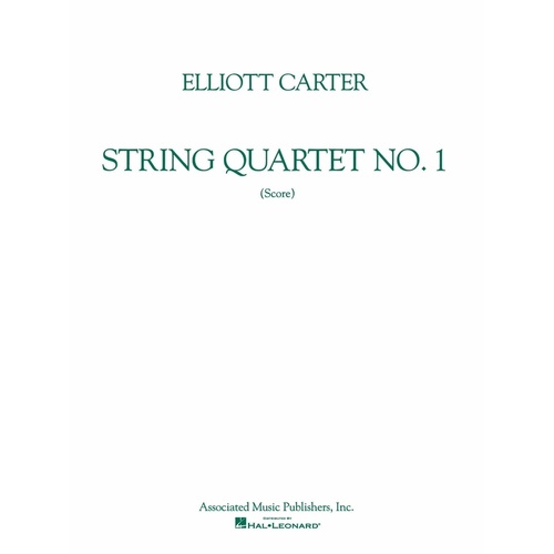 Carter String Quartet N.1 Score 