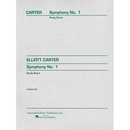 Carter - Symphony No 1 Study Score