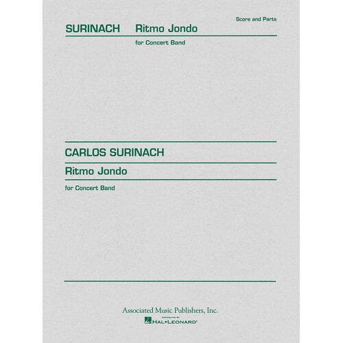 Surinach - Ritmo Jondo Concert Band 4-5 Score/Parts