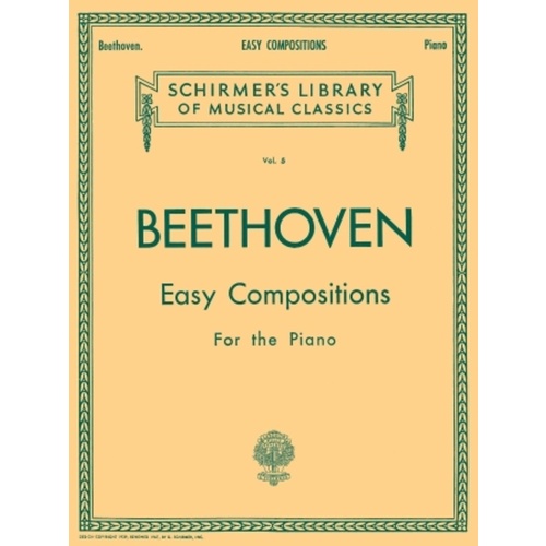 Beethoven - Easy Compositions For Piano (Softcover Book)