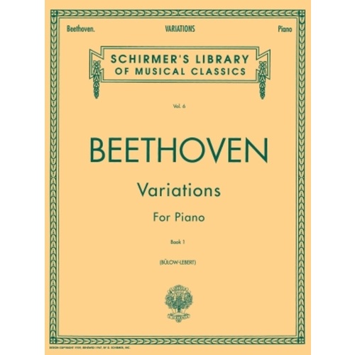Beethoven - Variations Book 1 Piano (Softcover Book)
