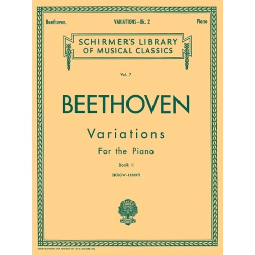 Beethoven - Variations Book 2 Piano (Softcover Book)