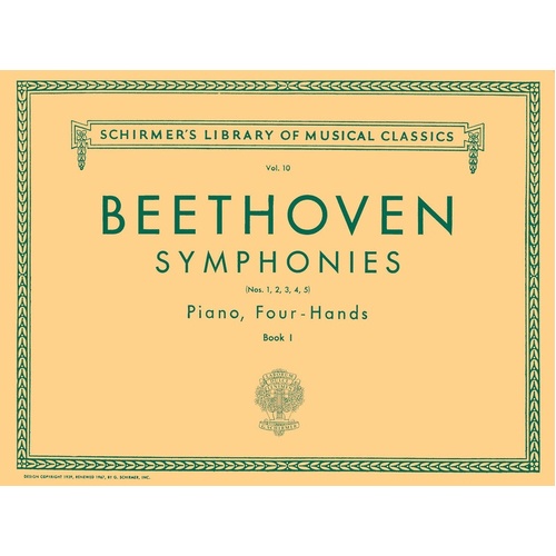 Beethoven - Symphonies Book 1 No 1-5 Piano Duet (Softcover Book)