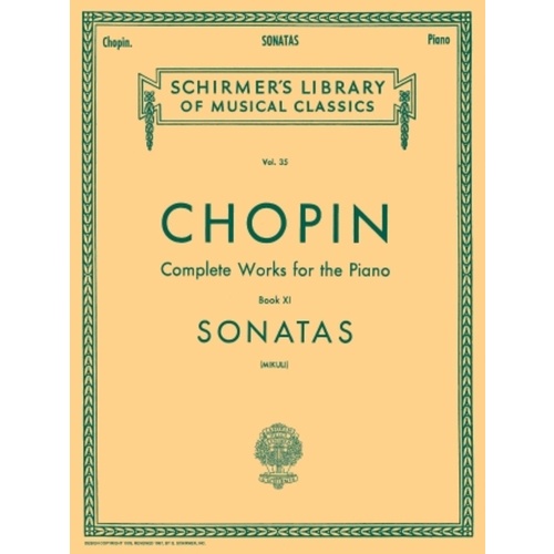 Chopin - Sonatas For Piano Ed Mikuki (Softcover Book)