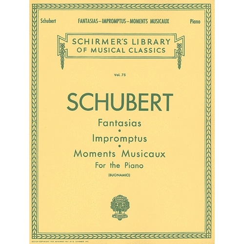 Schubert Fan/Impr/M.Mus.Lib.75 Piano 