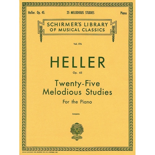 Heller - 25 Melodious Studies Op 45 Piano (Softcover Book)