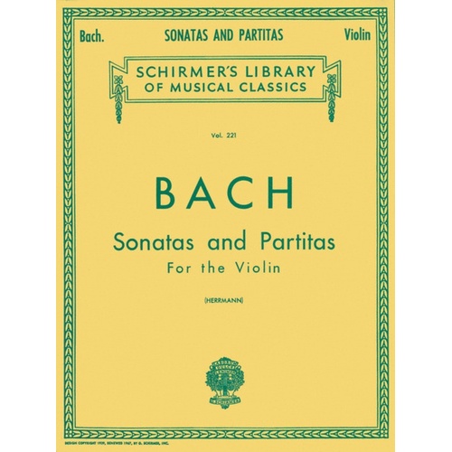 Bach Sonatas and Partitas Lib.221 Violin 