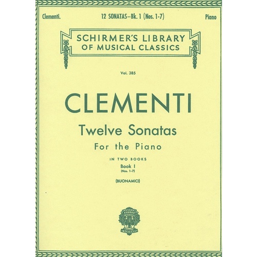 Clementi 12 Sonatas Book.1 Lib.385 Piano 