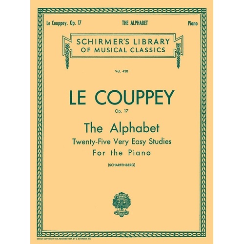 Le Coupey - Alphabet Op. 17 Very Easy Studies for Piano