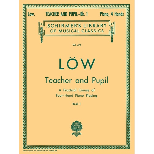 Low Teacher/Pupil 1 Lib.472 Piano Duet 
