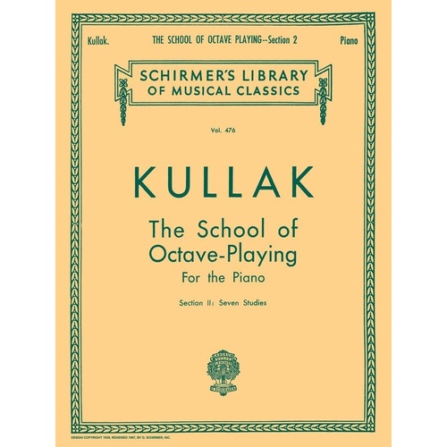 Kullak School of Octave Playing Op. 48 Book 2 for Piano, 32 Pages