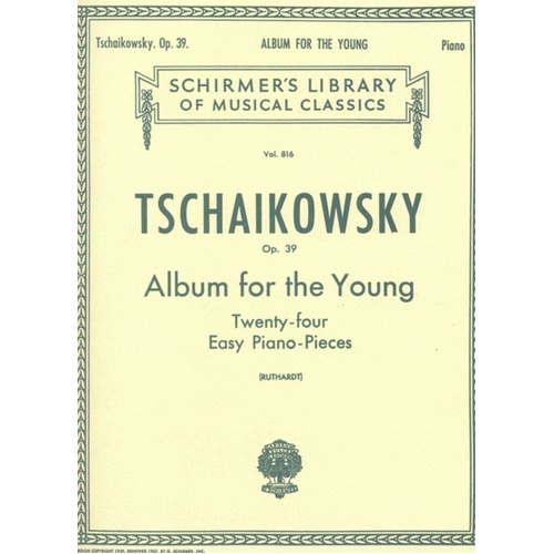 Tchaikovsky Al.Young Op 39 Lib.816 Piano 