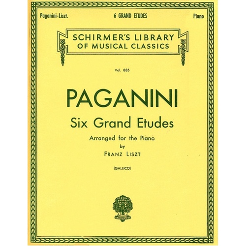 Liszt 6 Grand Etudes Lib.835 Piano 