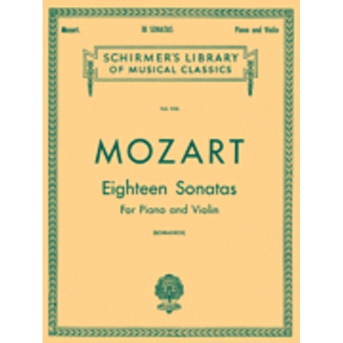 Mozart 18 Sonatas Lib.836 Violin/Piano 