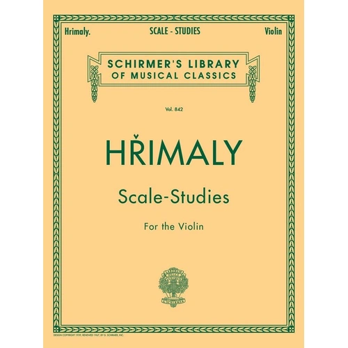 HRIMALY Scale Studies for Violin - 40 Pages, G. Schirmer, Inc.