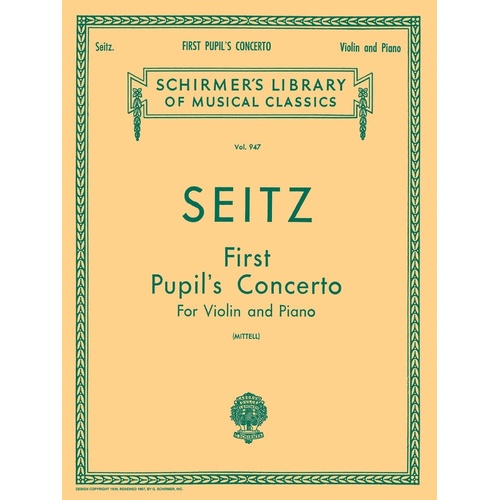 Seitz Pupils Conc.1 Lib.947 Violin/Piano 
