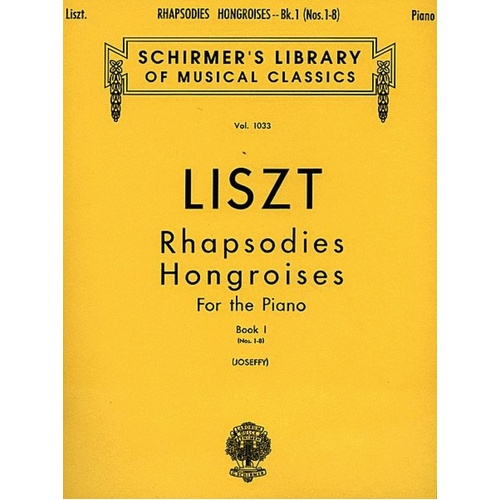 Liszt Hungarian Rhap.Book.1 Lib.1033 Piano 
