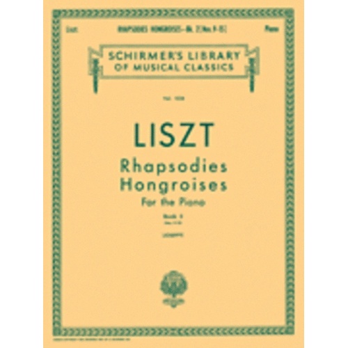 Liszt Hungarian Rhap.Book.2 Lib.1034 Piano 