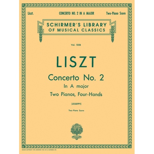 Liszt Concerto N.2 Lib.1058 2 Pianos 