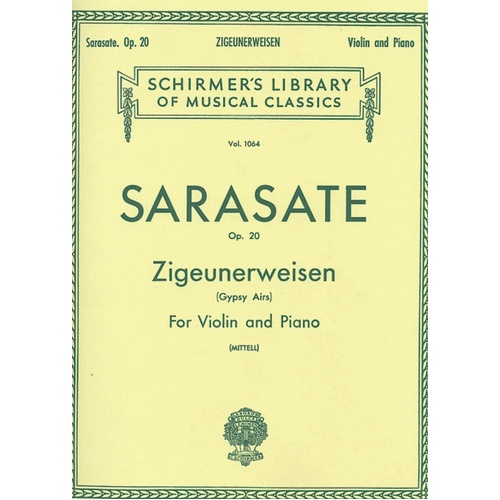 Sarasate Zigeuner.Op 20 Lib.1064 Violin 
