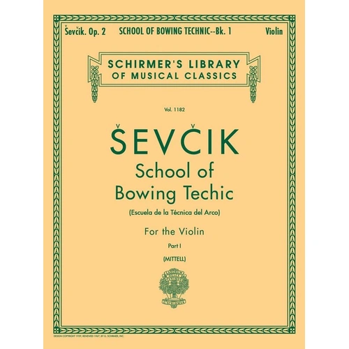 Sevcik - School of Bowing Technic Op. 2 Part 1 for Violin