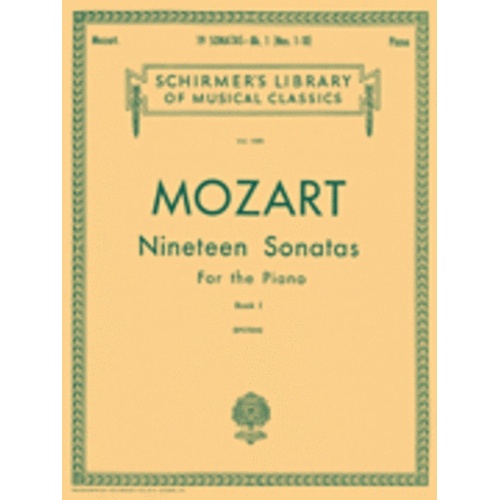 Mozart 19 Sonatas Book.1 Lib.1305 Piano 
